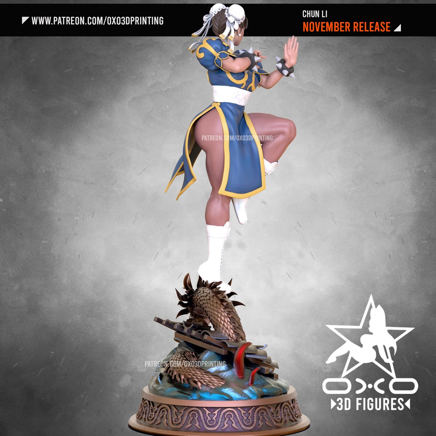 Chun Li - OXO3D - Dark Forge Arts