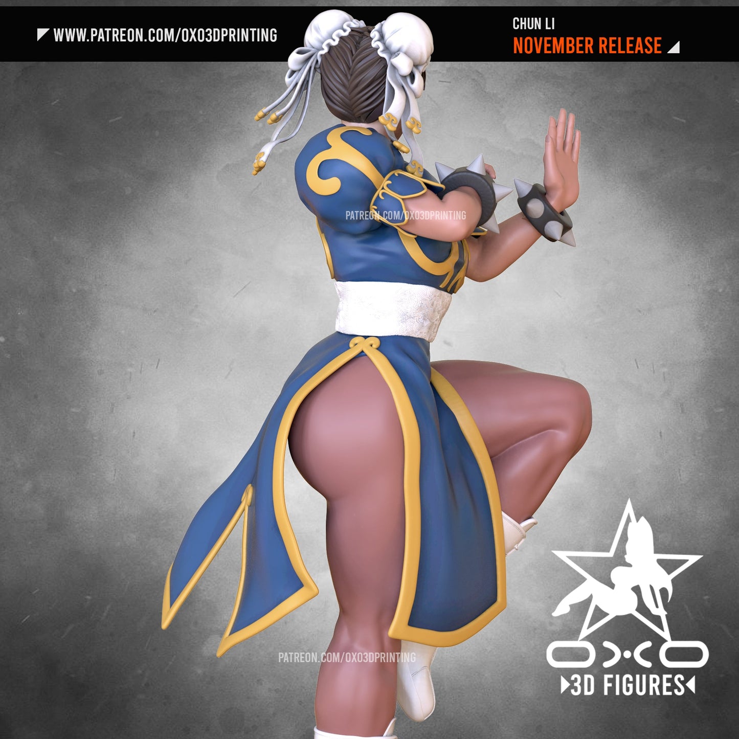 Chun Li - OXO3D - Dark Forge Arts