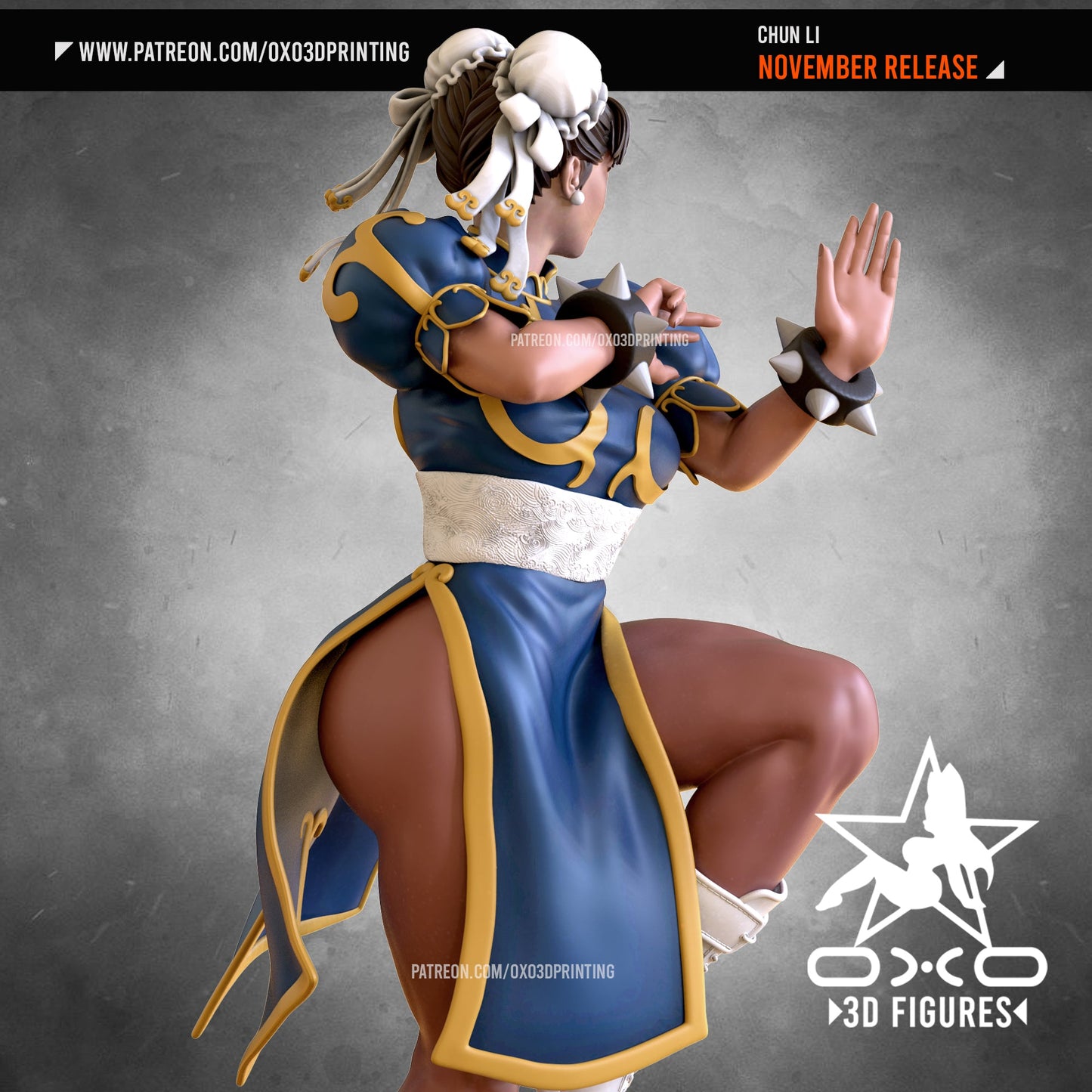Chun Li - OXO3D - Dark Forge Arts