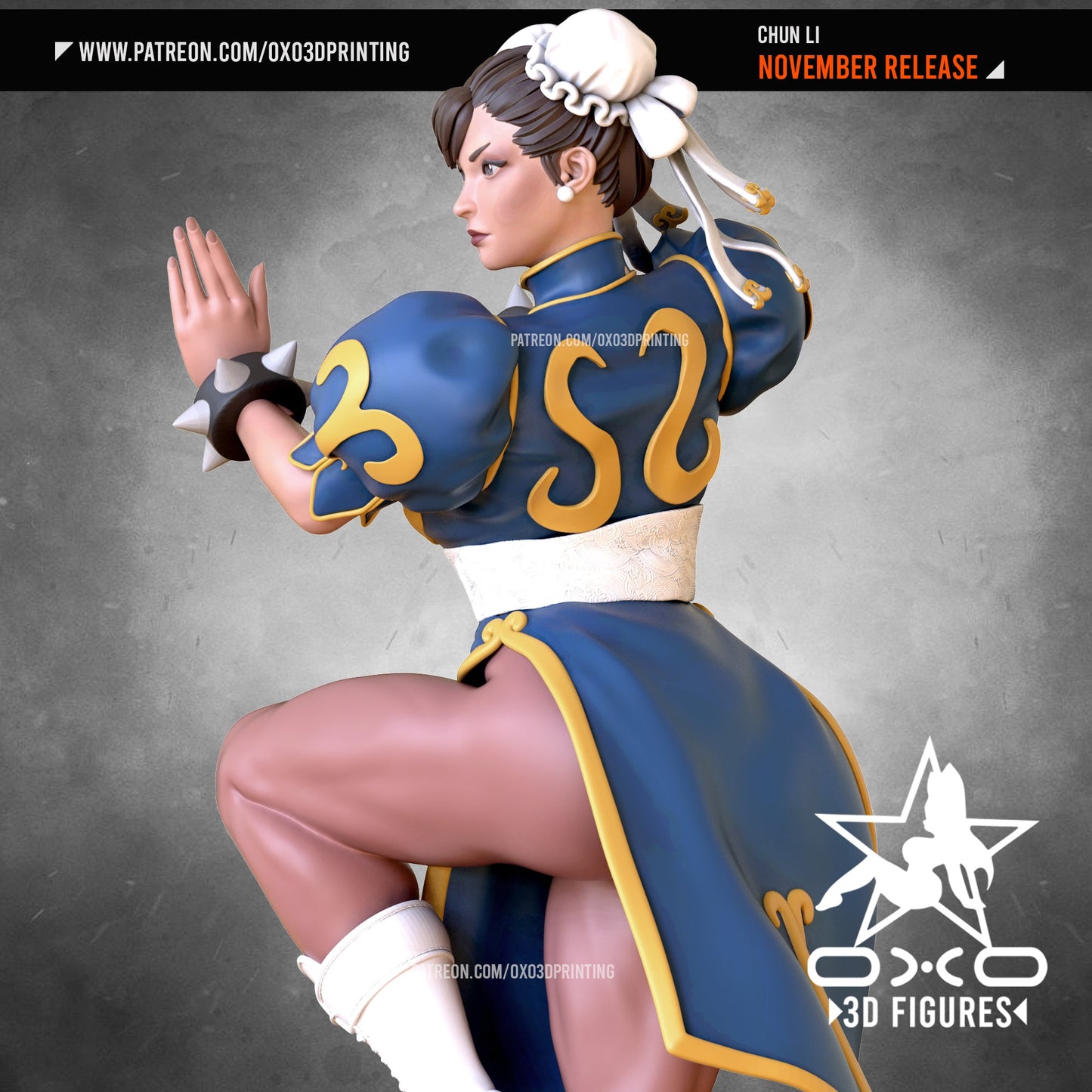 Chun Li - OXO3D - Dark Forge Arts