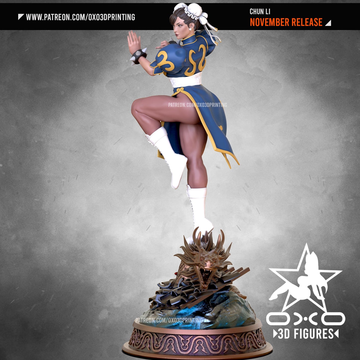 Chun Li - OXO3D - Dark Forge Arts