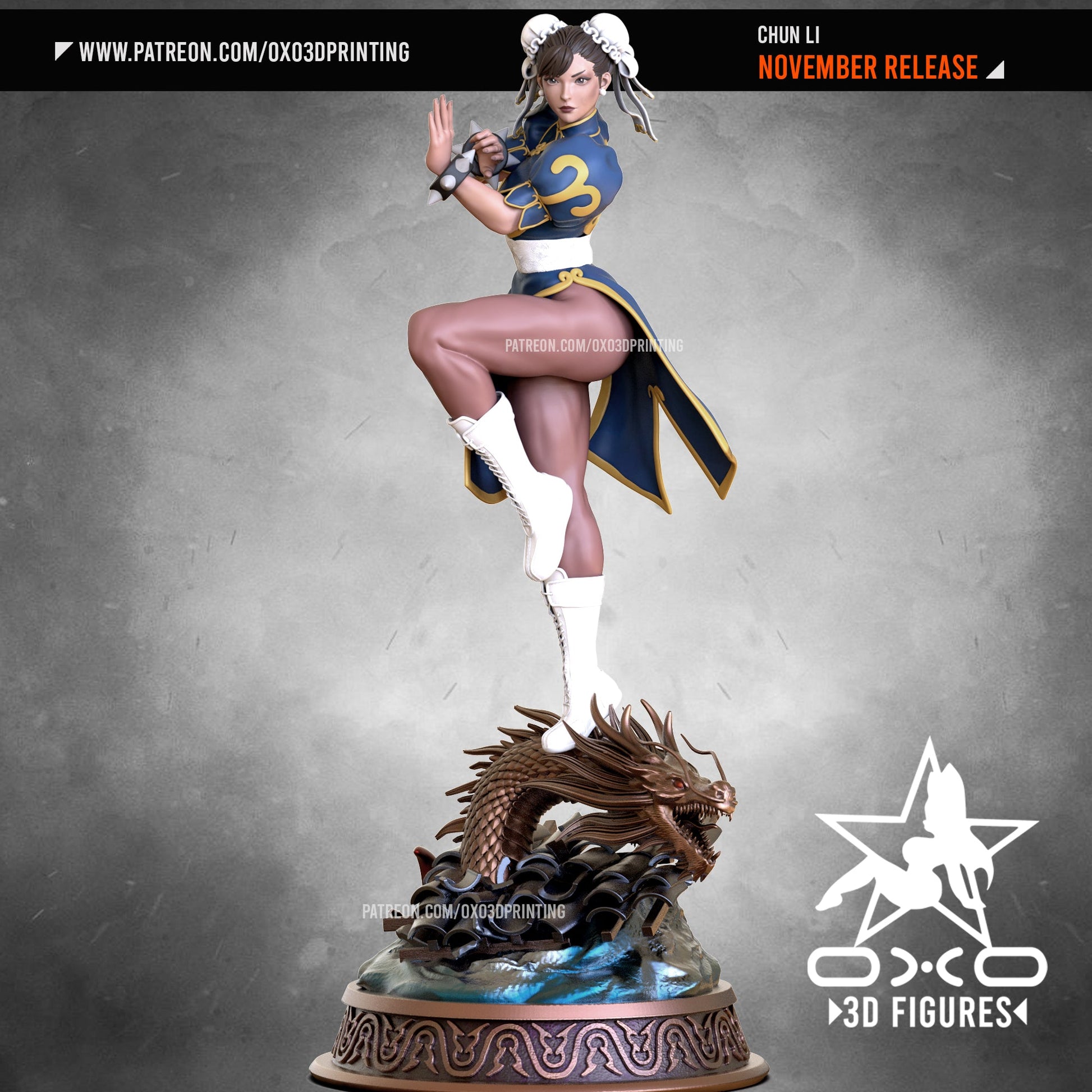 Chun Li - OXO3D - Dark Forge Arts