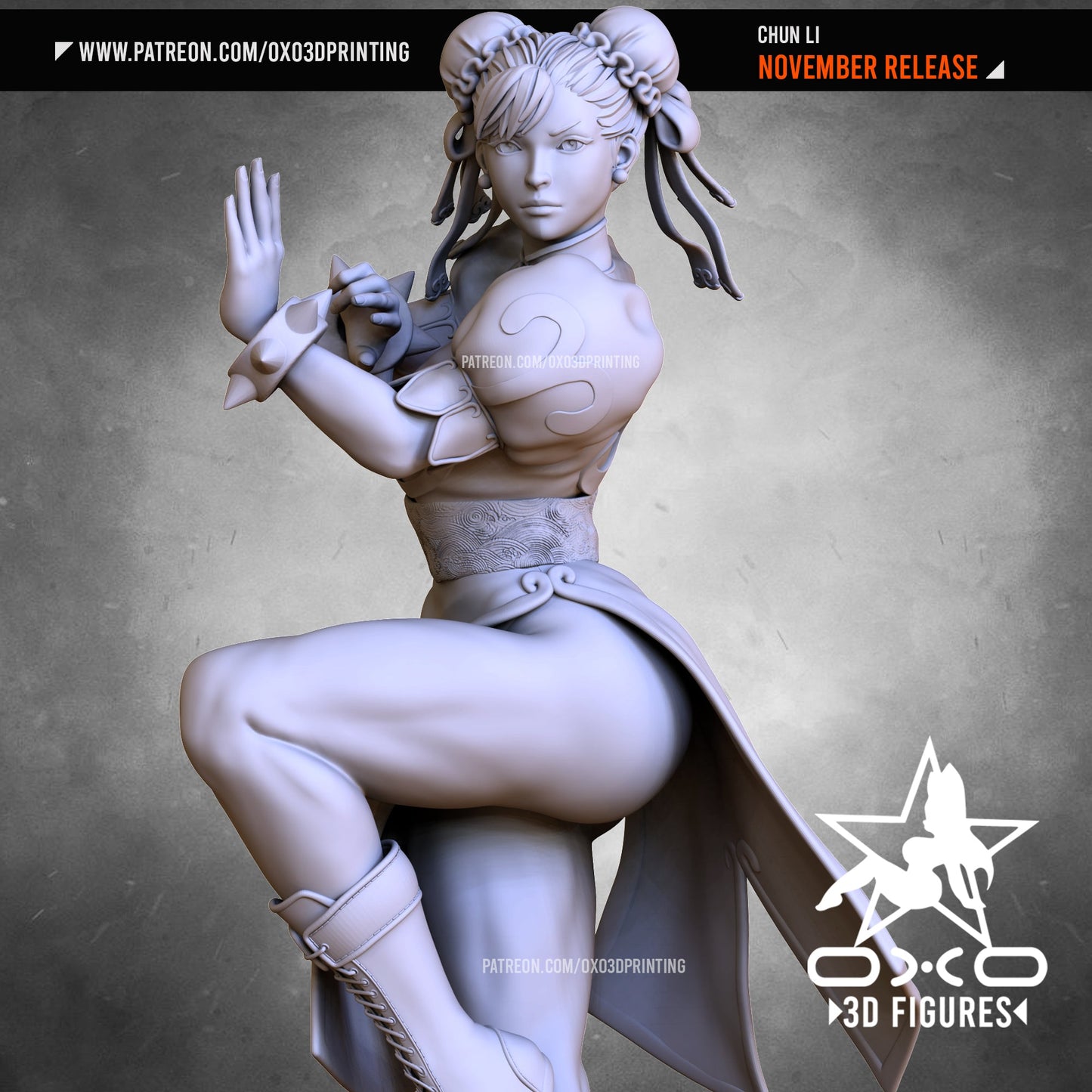 Chun Li - OXO3D - Dark Forge Arts