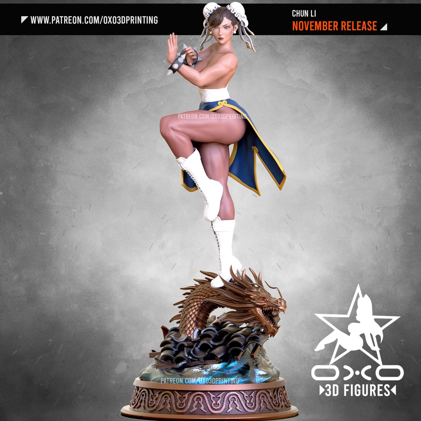 Chun Li - OXO3D - Dark Forge Arts