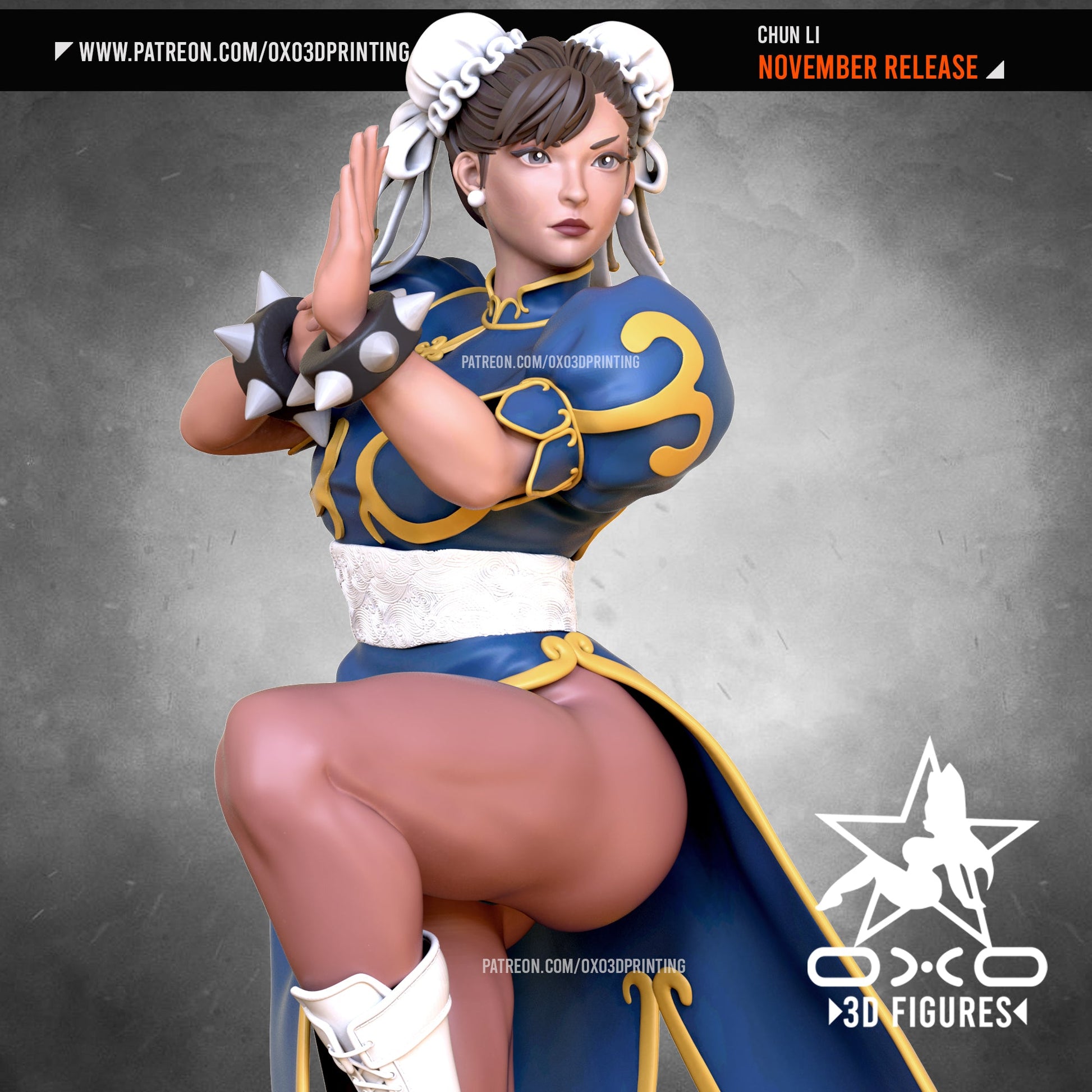 Chun Li - OXO3D - Dark Forge Arts