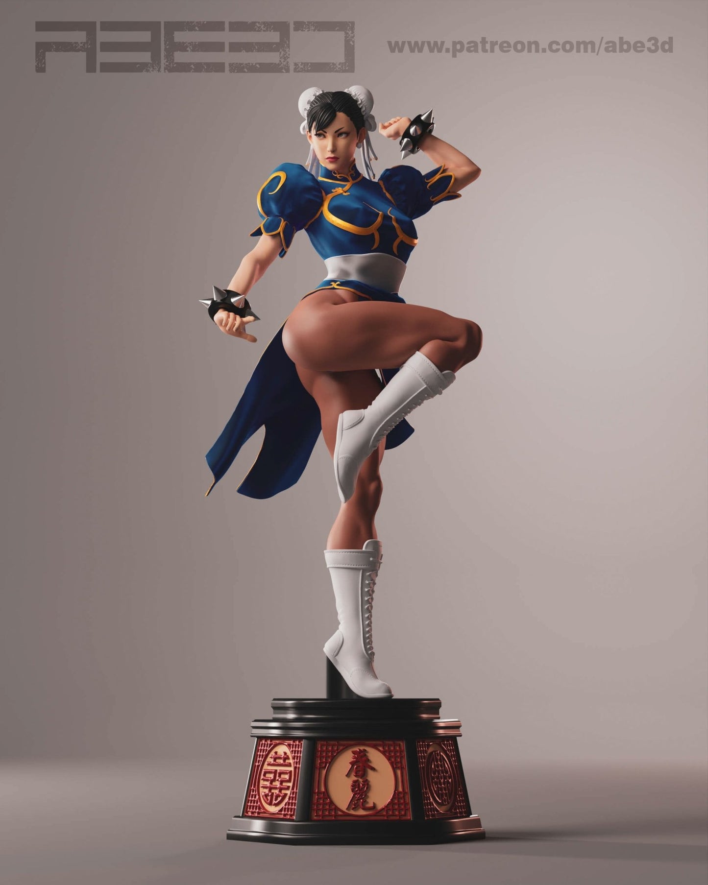 Chun - Li v1 - Abe3D - Dark Forge Arts
