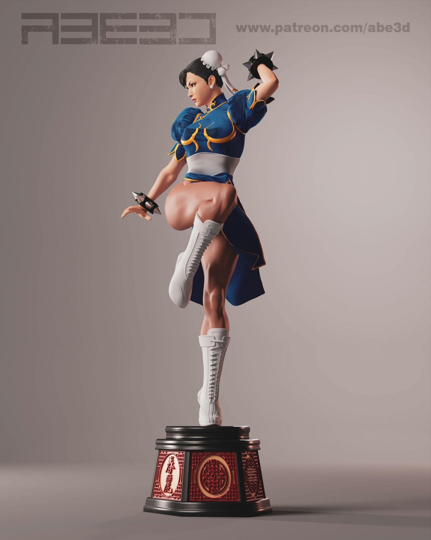 Chun - Li v1 - Abe3D - Dark Forge Arts