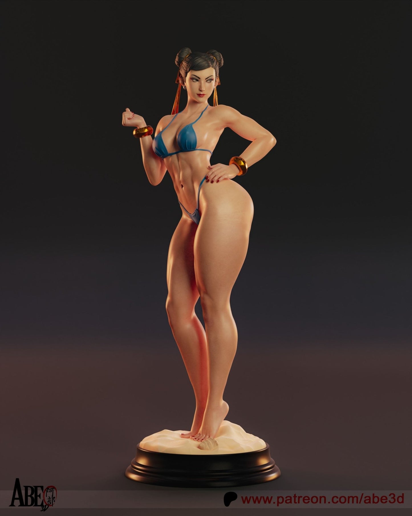 Chun - Li v3 - Abe3D - Dark Forge Arts