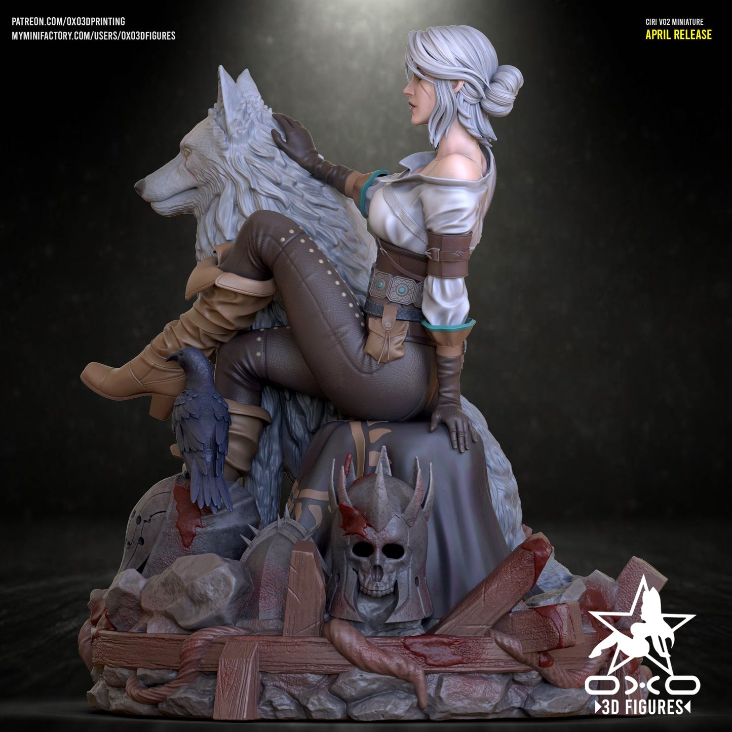 Ciri v2 - OXO3D - Dark Forge Arts