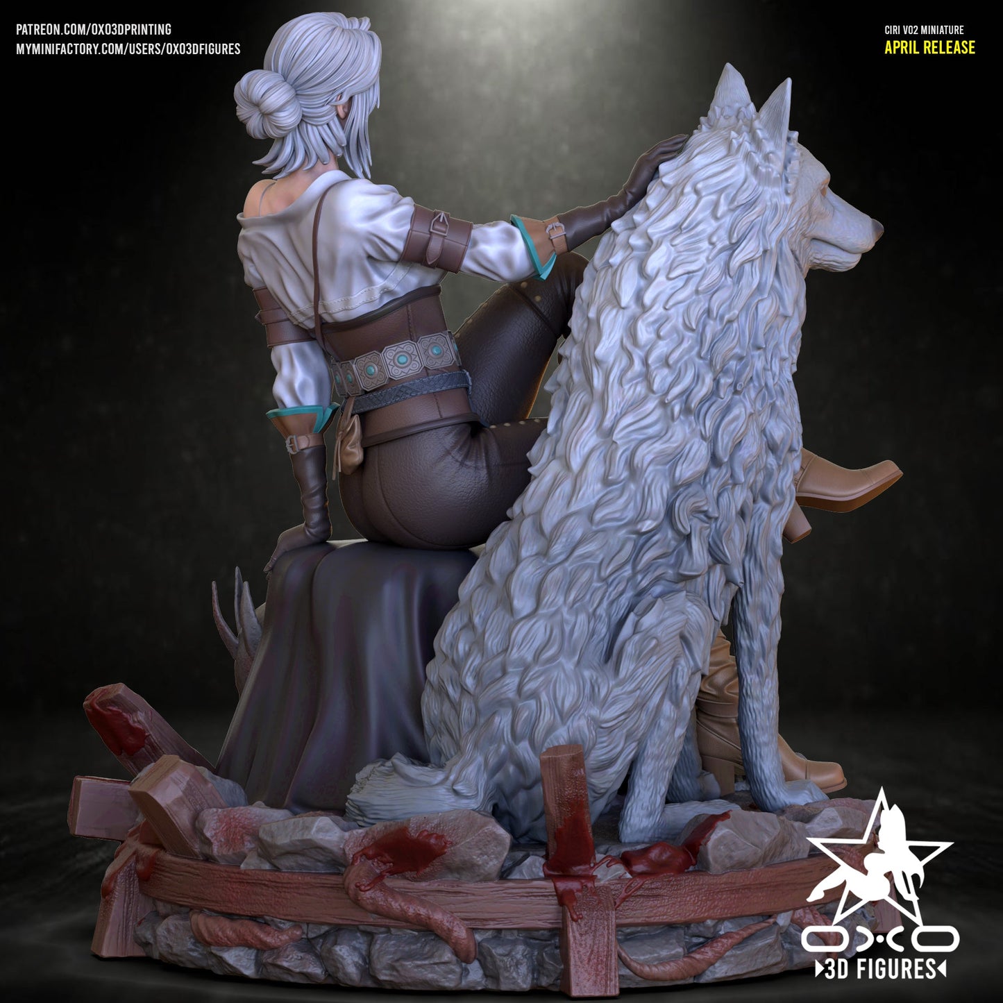 Ciri v2 - OXO3D - Dark Forge Arts