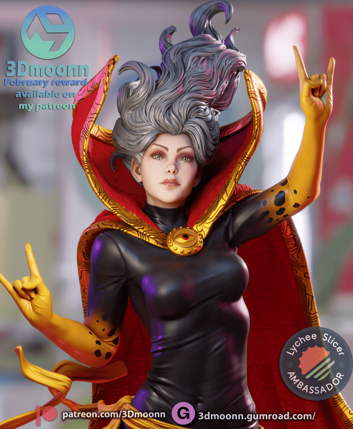 Clea Strange - 3DMoonn - Dark Forge Arts