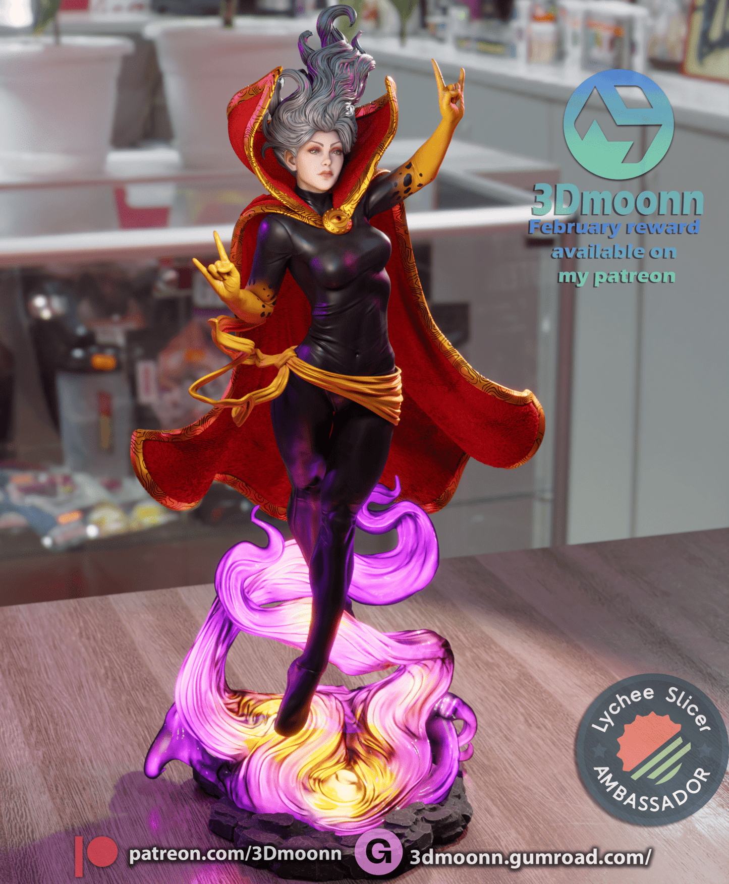 Clea Strange - 3DMoonn - Dark Forge Arts