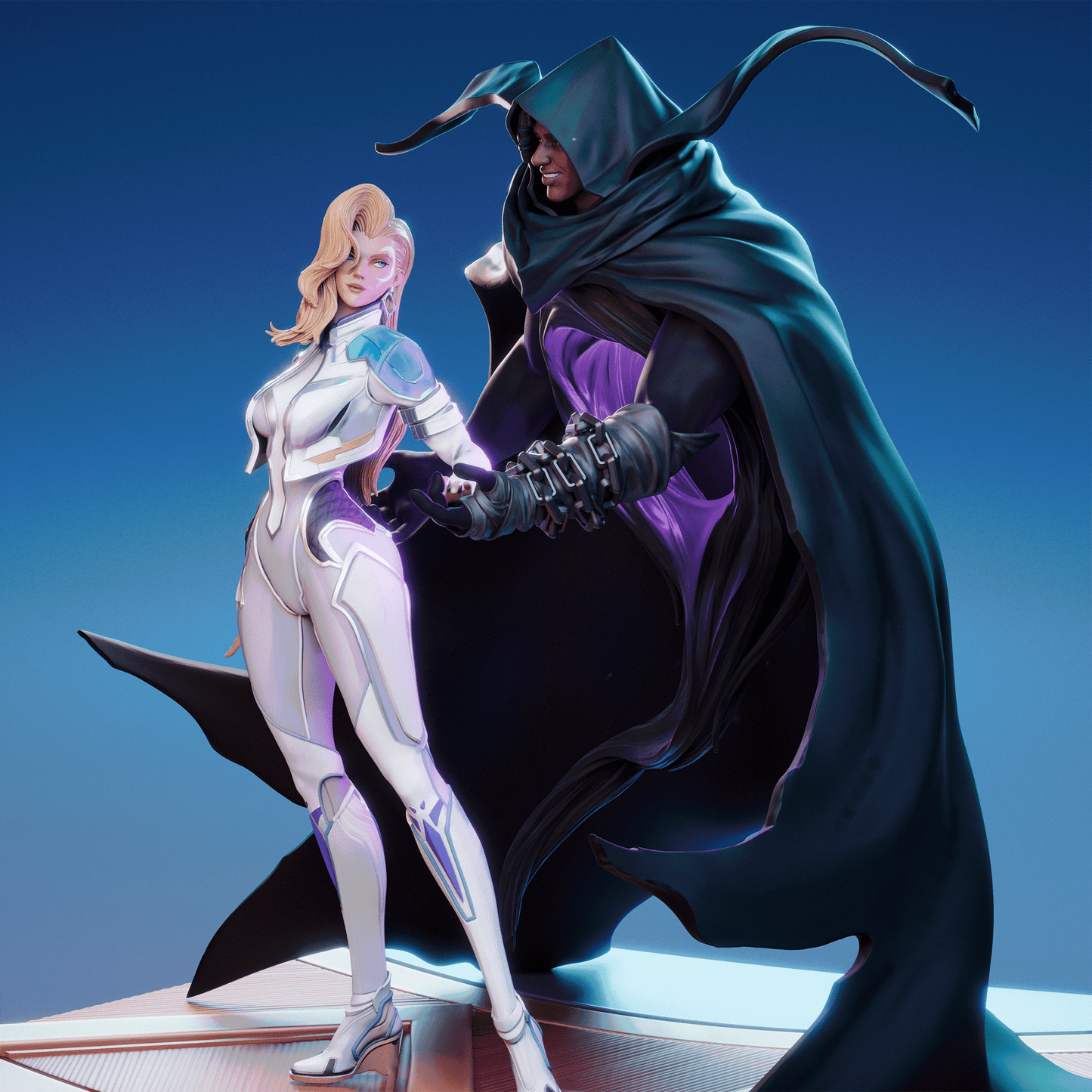 Cloak and Dagger (Ty and Tandy) - CA 3D Studios - Dark Forge Arts