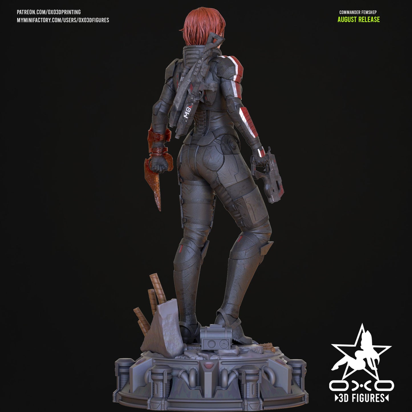 Commander Shephard - OXO3D - Dark Forge Arts