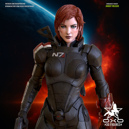 Commander Shephard - OXO3D - Dark Forge Arts