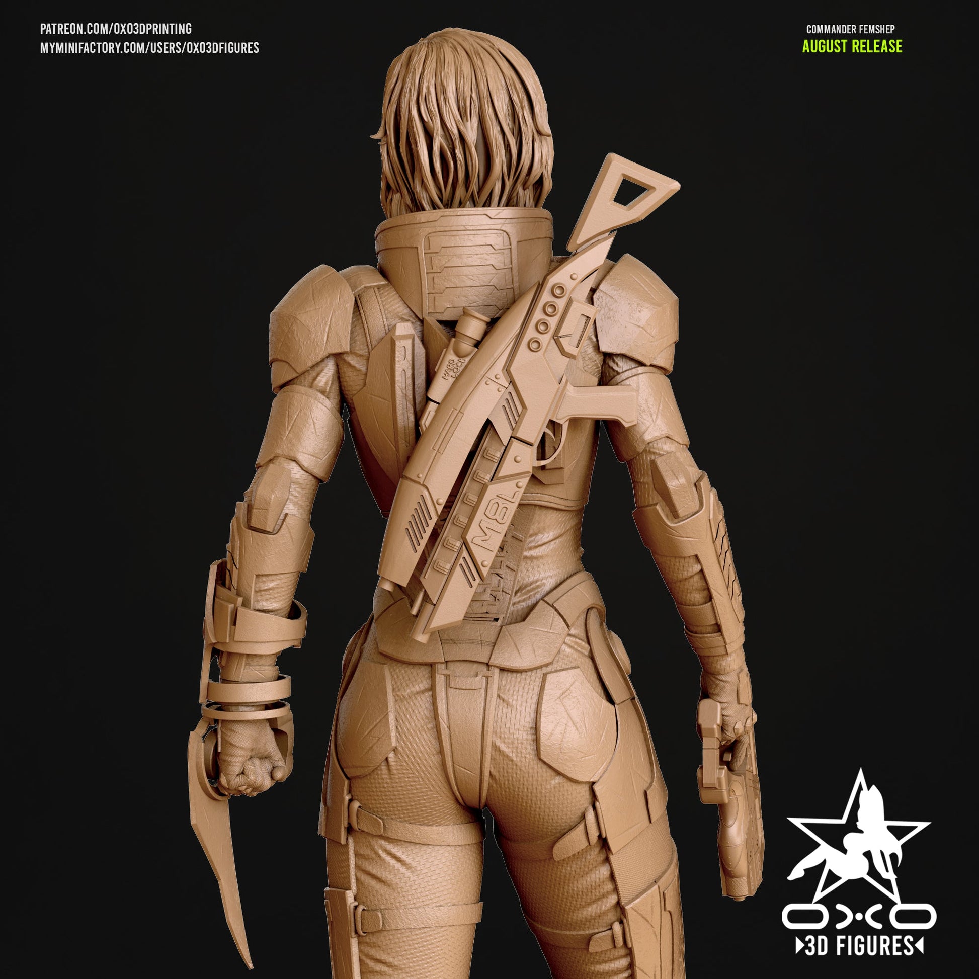 Commander Shephard - OXO3D - Dark Forge Arts