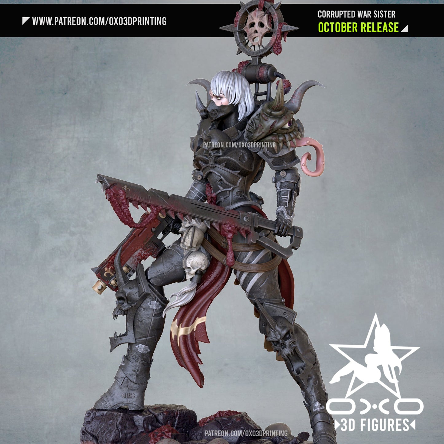 Corrupted War Sister - OXO3D - Dark Forge Arts