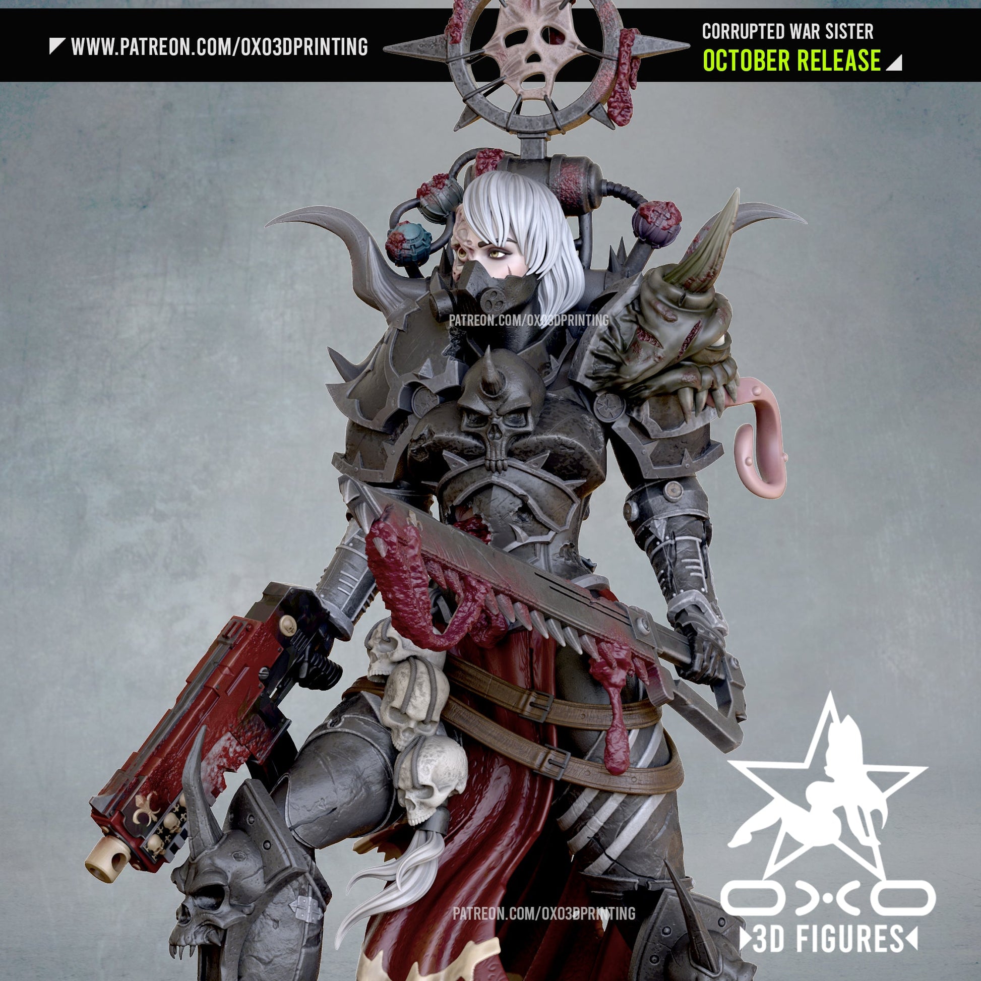 Corrupted War Sister - OXO3D - Dark Forge Arts