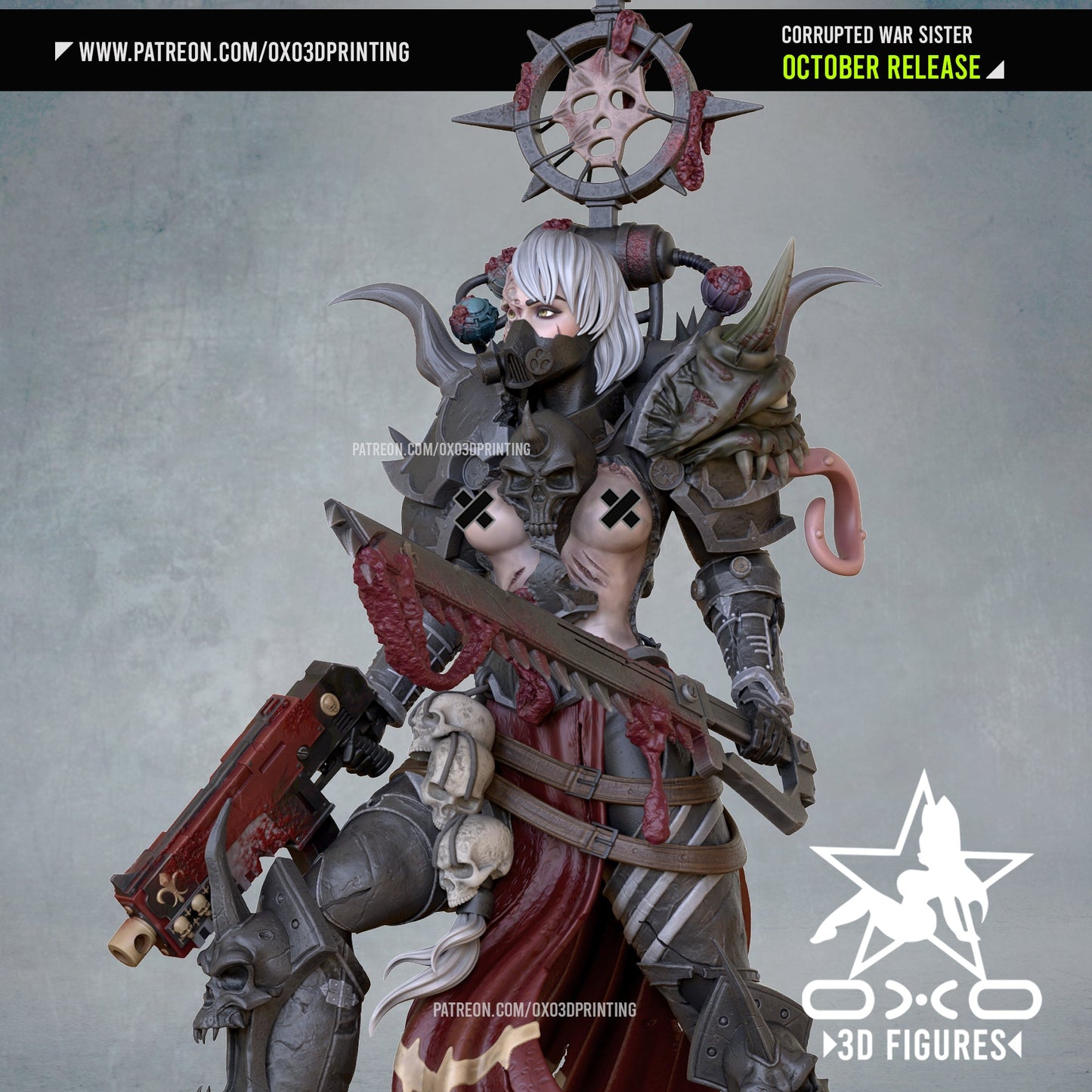 Corrupted War Sister - OXO3D - Dark Forge Arts