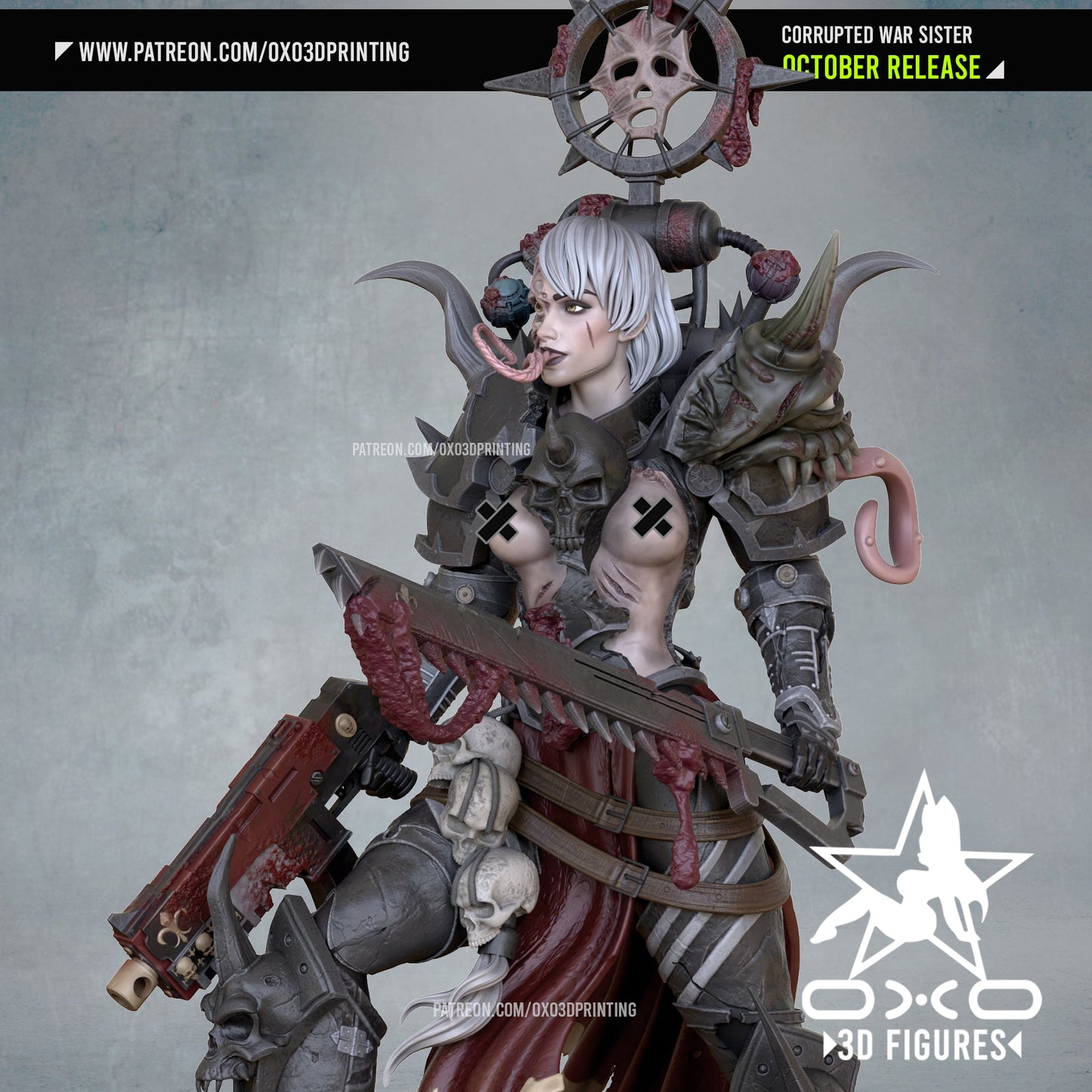 Corrupted War Sister - OXO3D - Dark Forge Arts