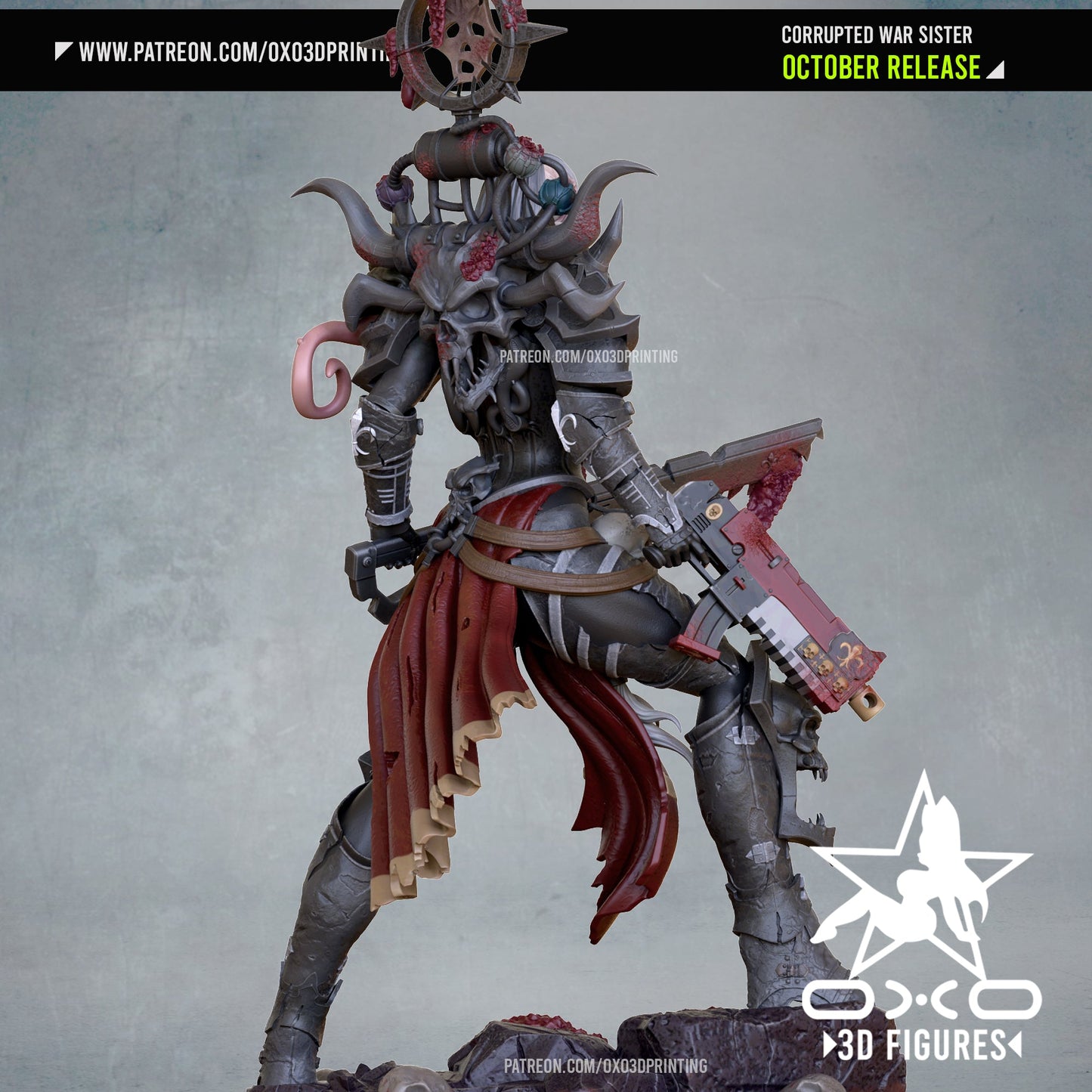 Corrupted War Sister - OXO3D - Dark Forge Arts