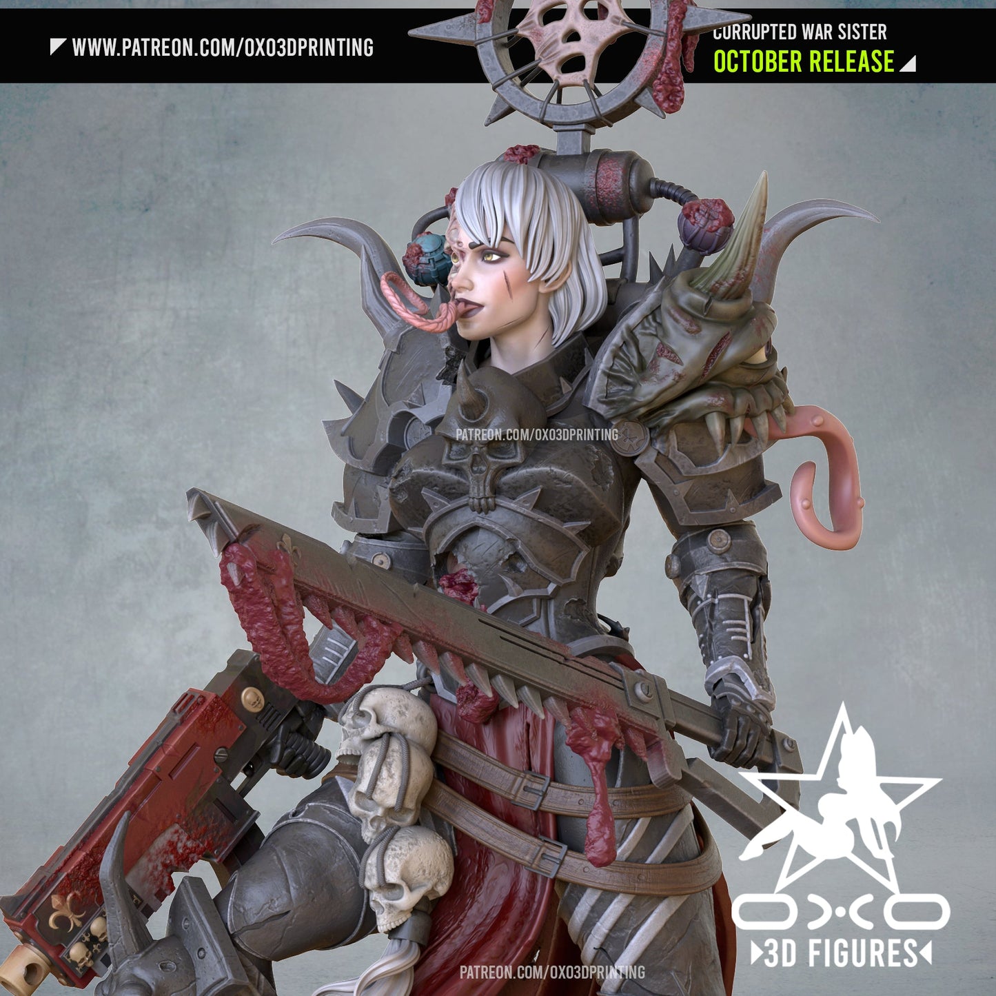 Corrupted War Sister - OXO3D - Dark Forge Arts