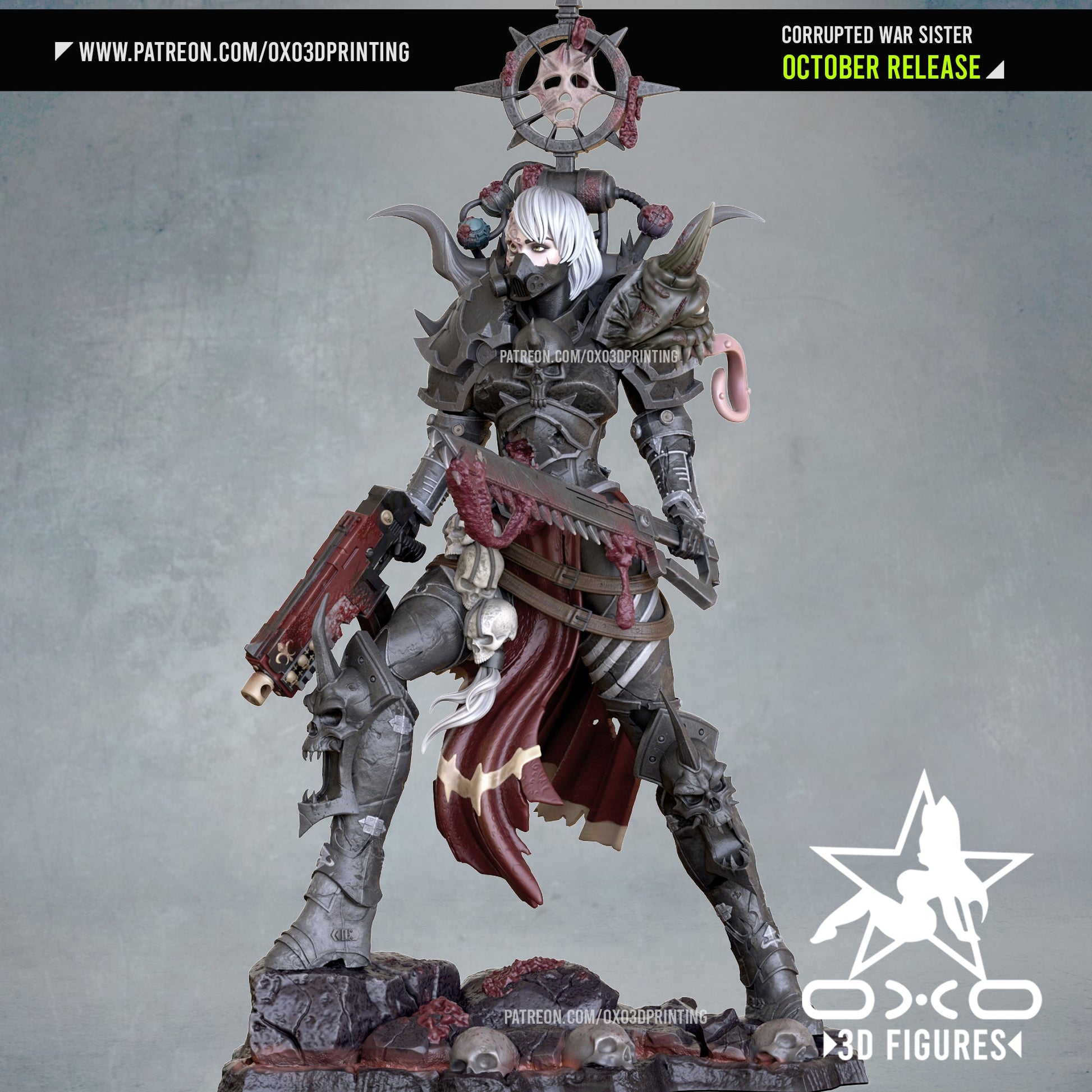 Corrupted War Sister - OXO3D - Dark Forge Arts