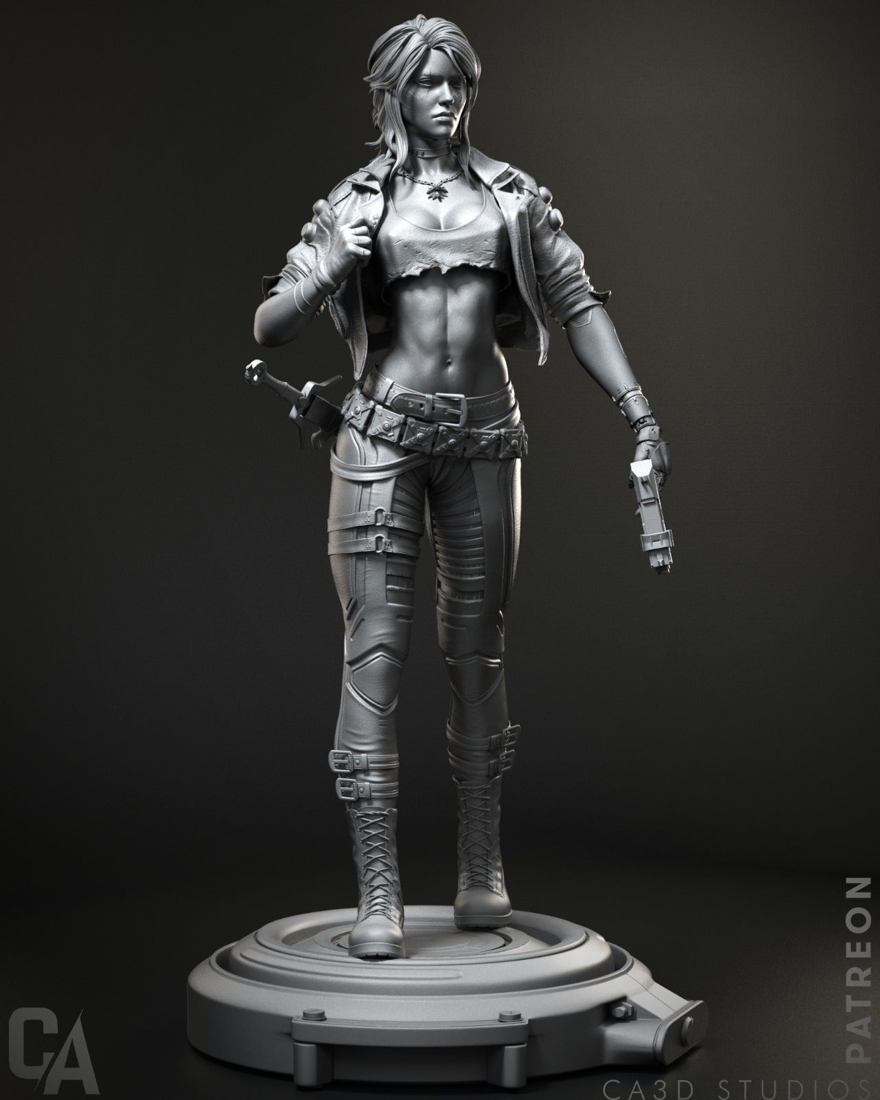 Cyberpunk Ciri - CA 3D Studios - Dark Forge Arts