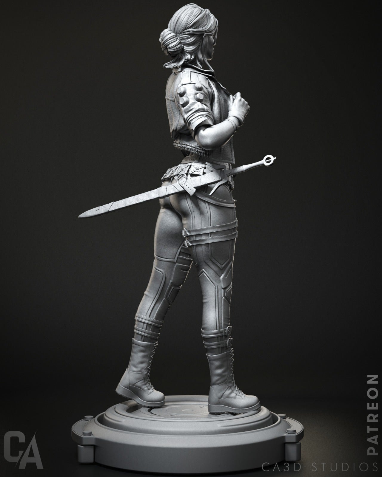 Cyberpunk Ciri - CA 3D Studios - Dark Forge Arts