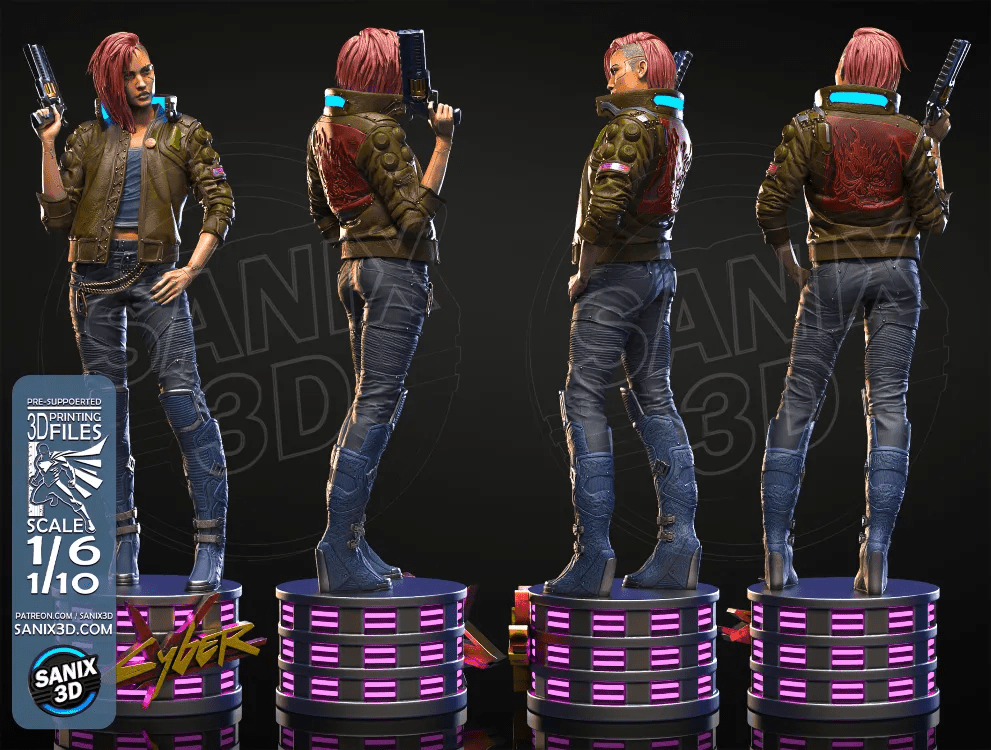 Cyberpunk - V - Sanix3D - Dark Forge Arts