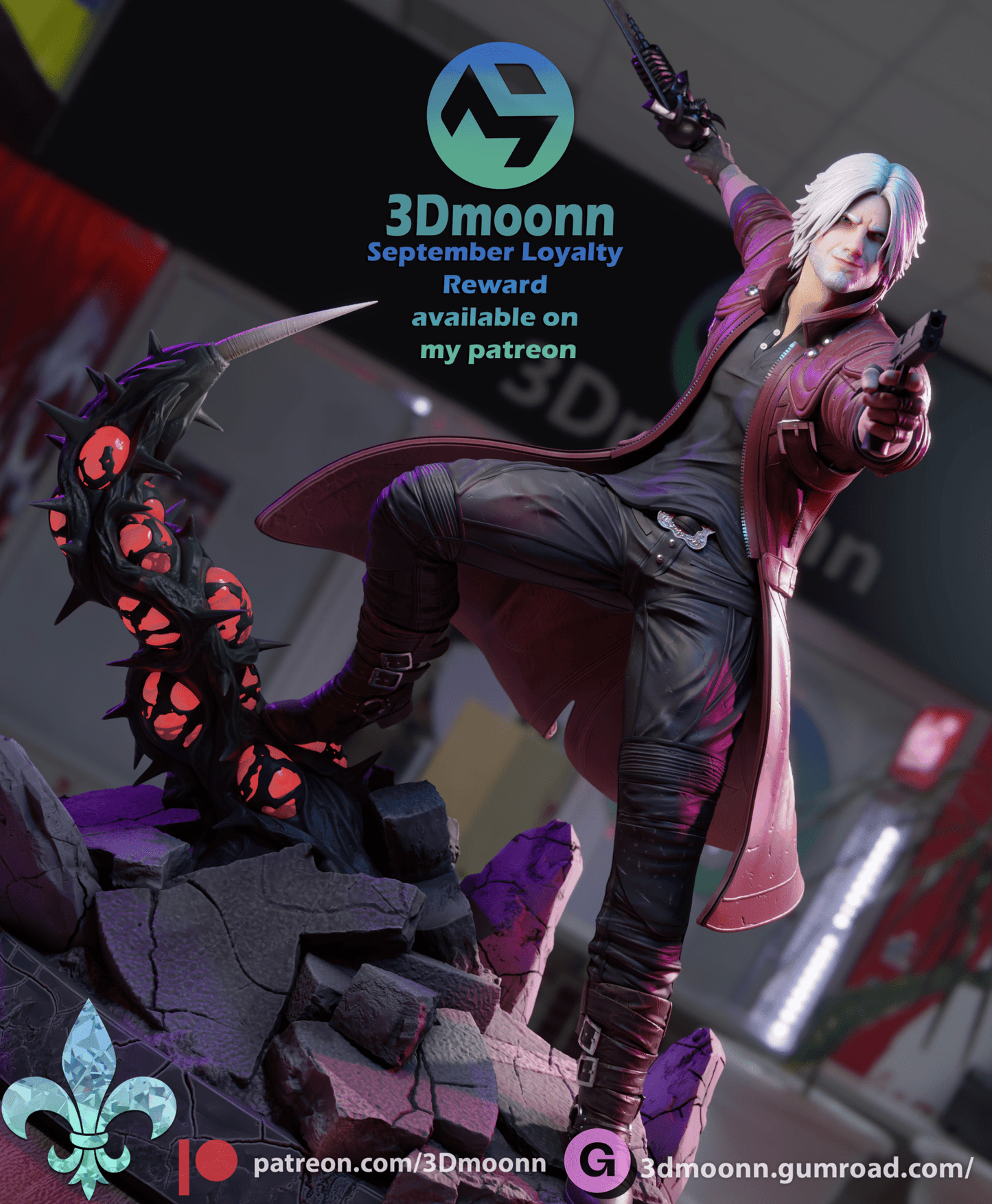 Dante - 3DMoonn - Dark Forge Arts