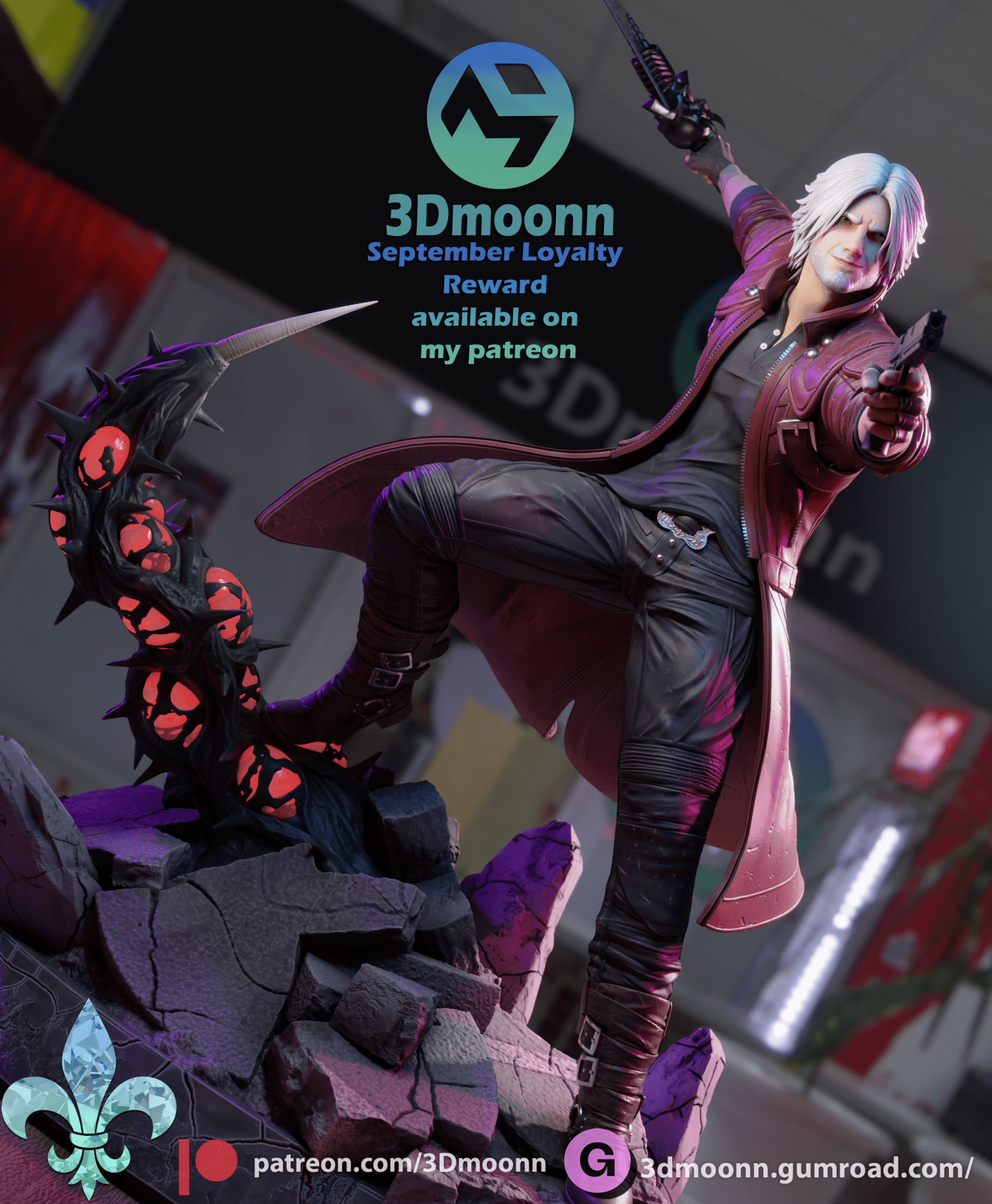 Dante - 3DMoonn - Dark Forge Arts
