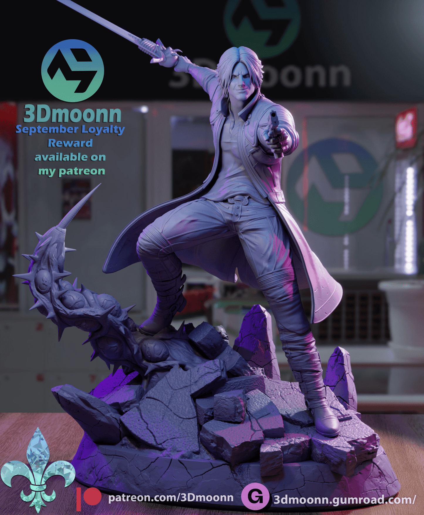 Dante - 3DMoonn - Dark Forge Arts