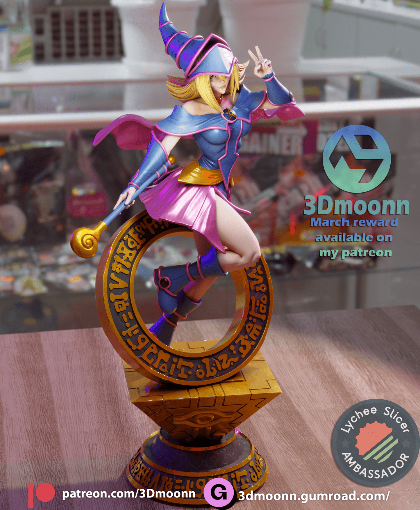 Dark Magician Girl - 3DMoonn - Dark Forge Arts