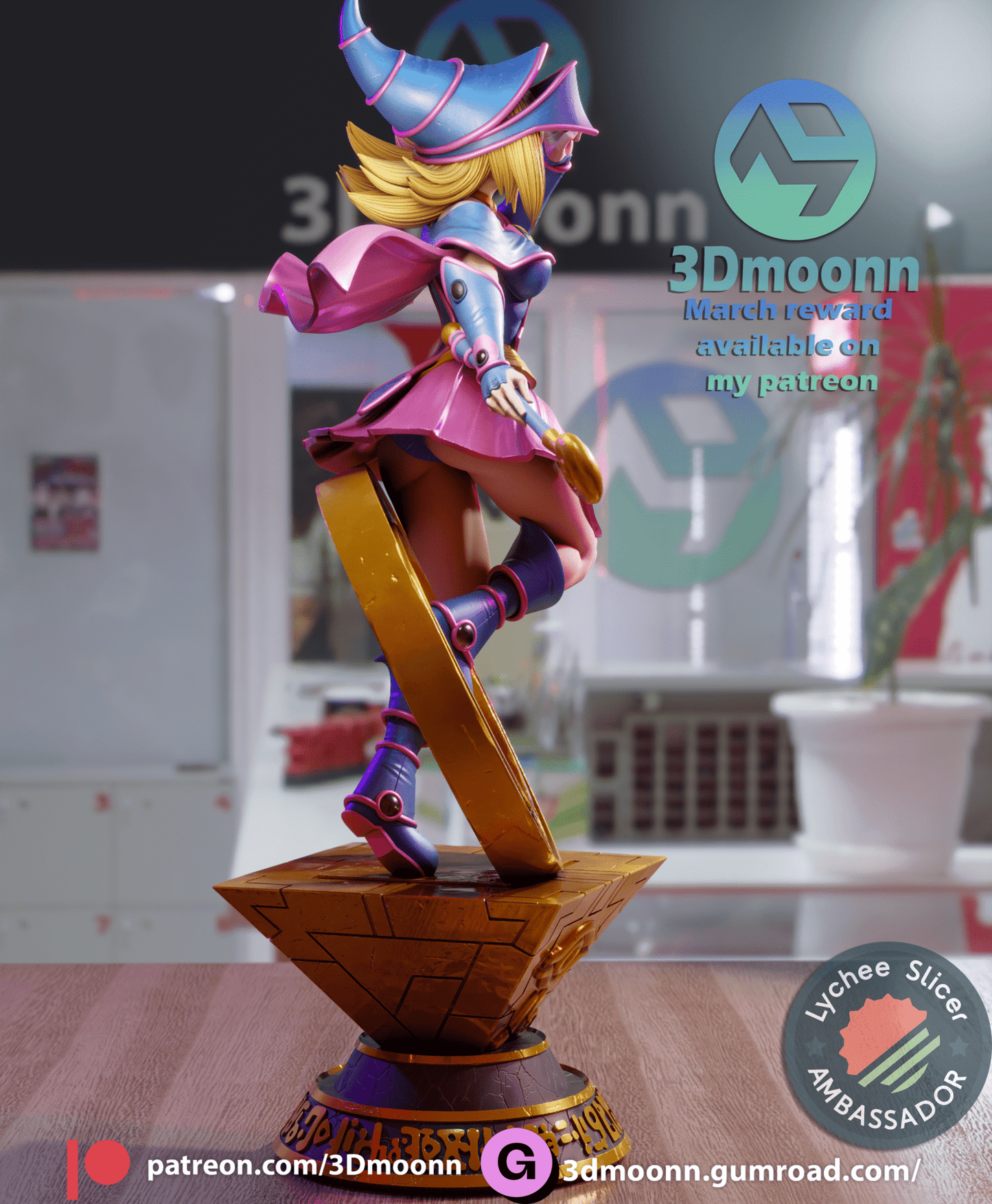 Dark Magician Girl - 3DMoonn - Dark Forge Arts