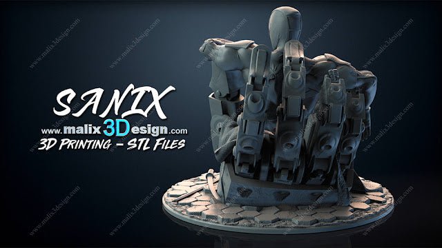 Deadpool & Lady Deadpool - Sanix3D - Dark Forge Arts