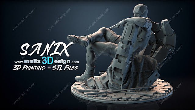 Deadpool & Lady Deadpool - Sanix3D - Dark Forge Arts