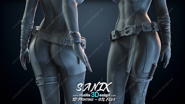 Deadpool & Lady Deadpool - Sanix3D - Dark Forge Arts