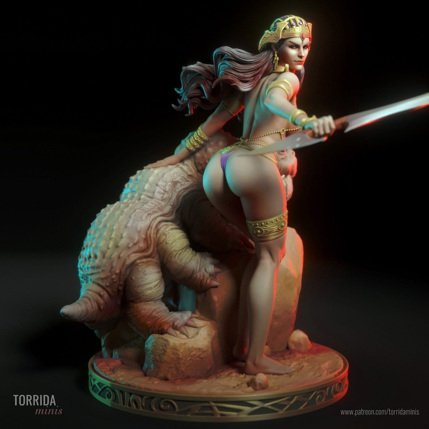 Dejah Thoris - Torrida Minis - Dark Forge Arts