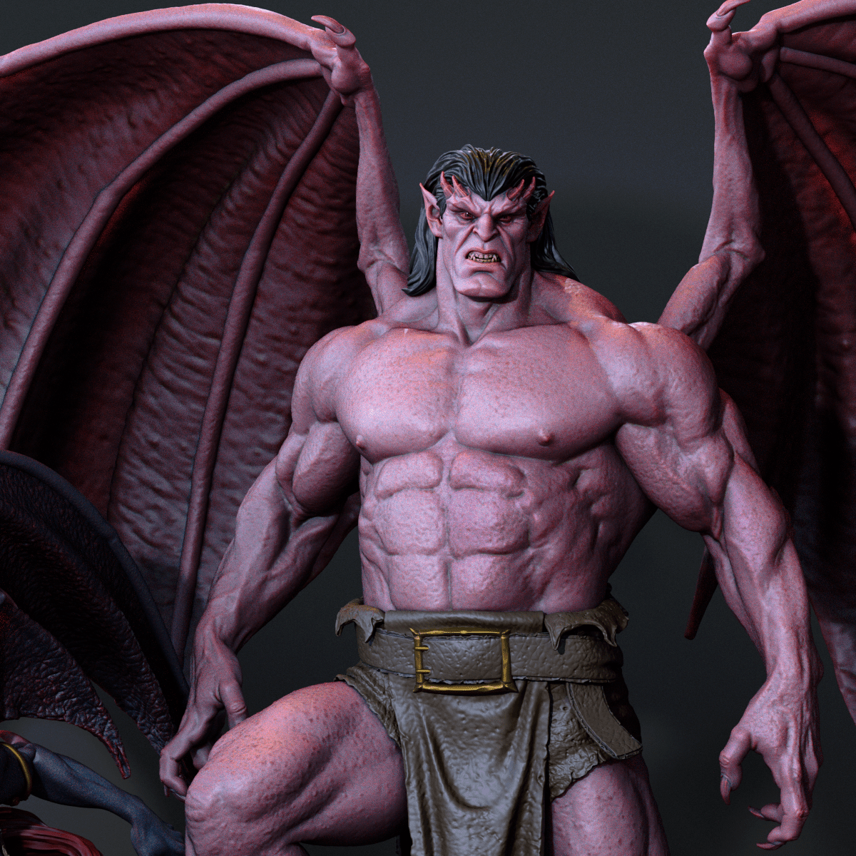 Demona and Goliath - CA 3D Studios - Dark Forge Arts