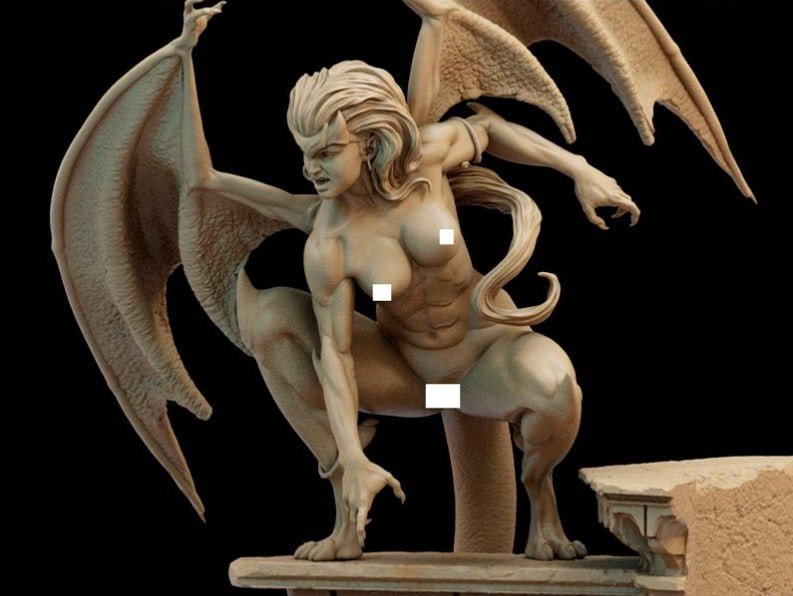 Demona and Goliath - CA 3D Studios - Dark Forge Arts