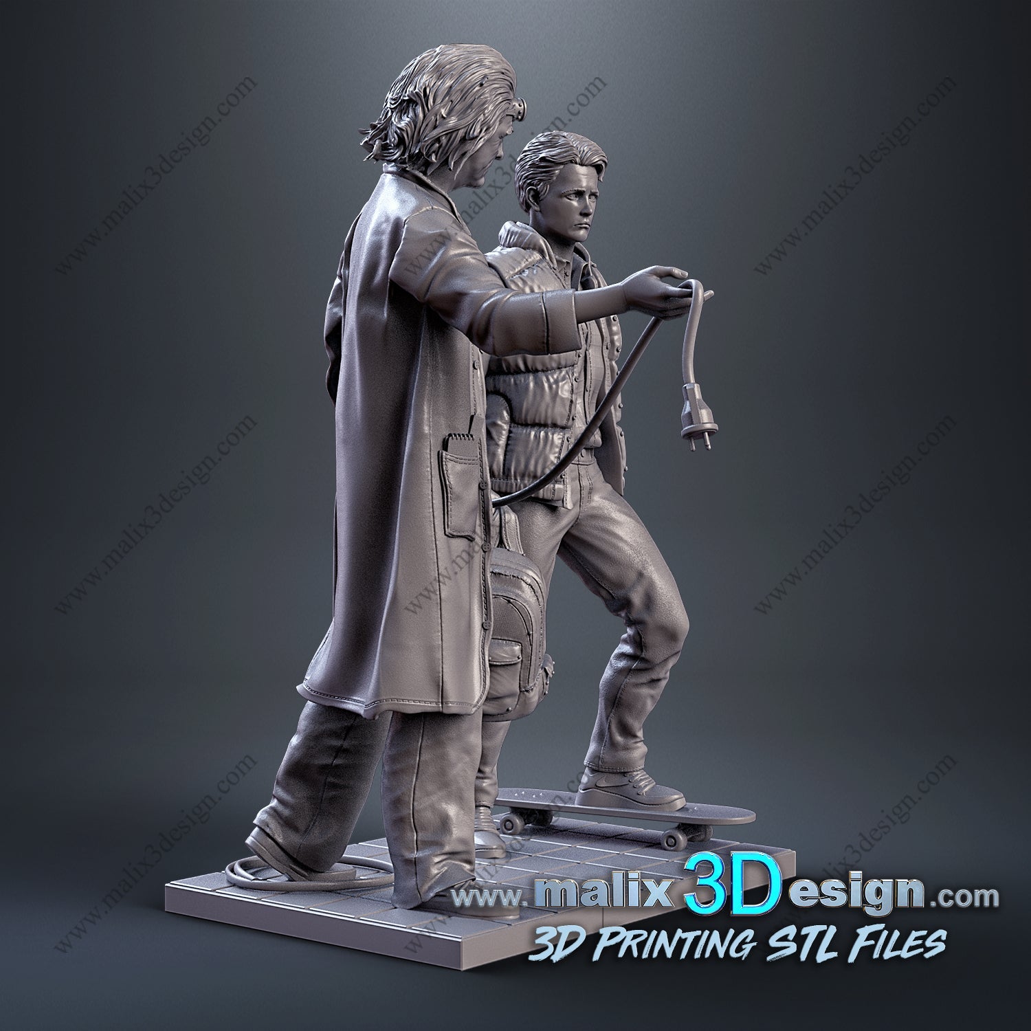 Doc and Marty - Sanix3D - Dark Forge Arts