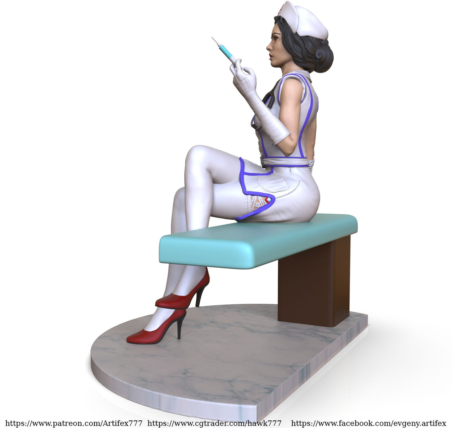 Doctor in dressing room - Artifex3D - Dark Forge Arts
