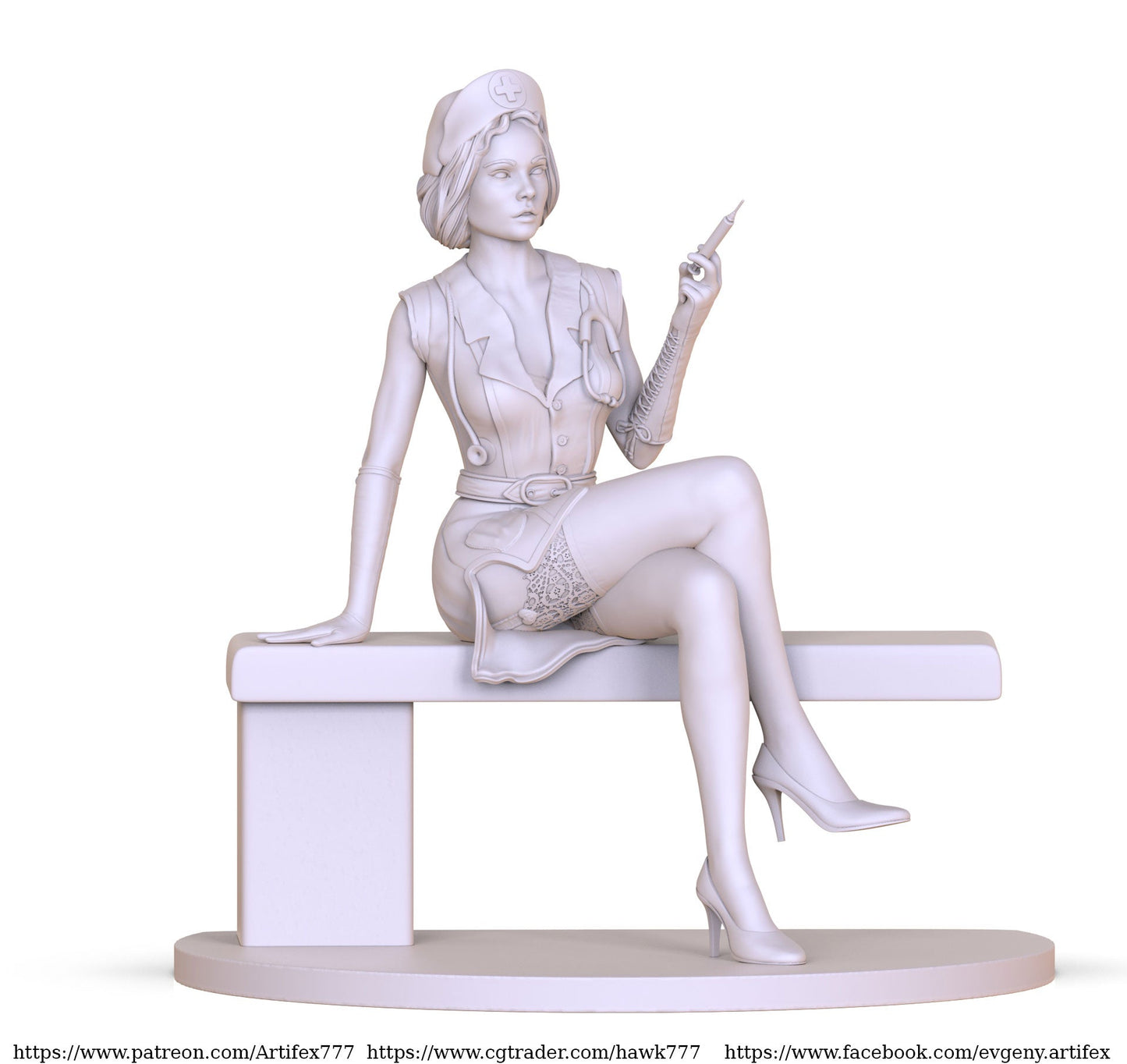 Doctor in dressing room - Artifex3D - Dark Forge Arts