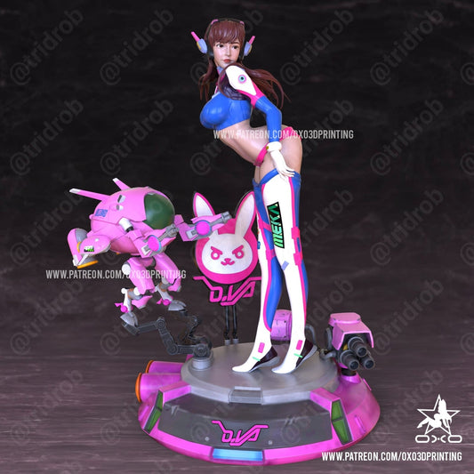 Dva Overwatch - OXO3D - Dark Forge Arts