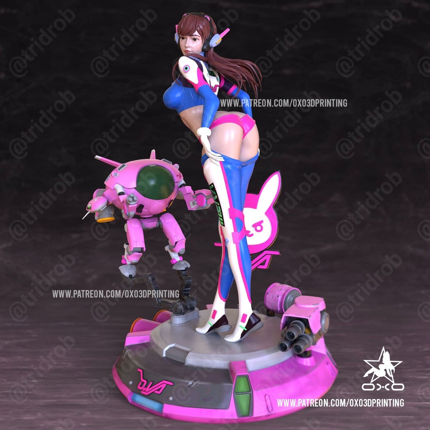 Dva Overwatch - OXO3D - Dark Forge Arts