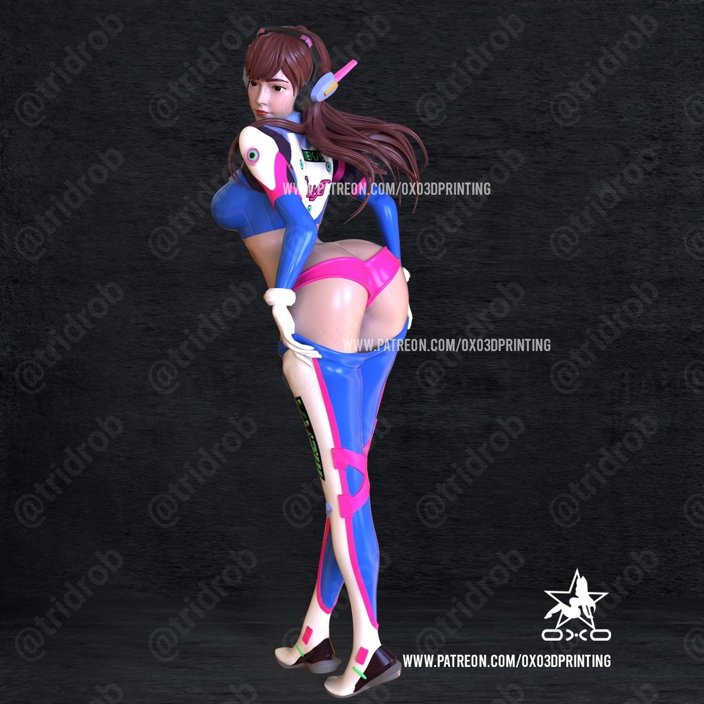 Dva Overwatch - OXO3D - Dark Forge Arts