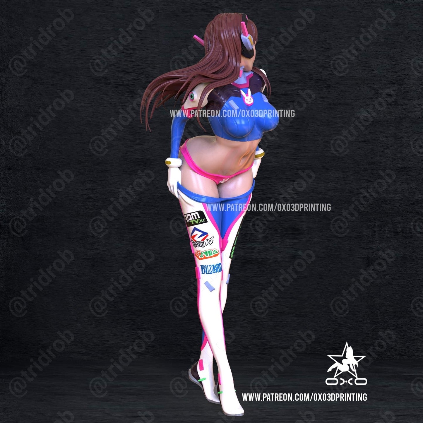 Dva Overwatch - OXO3D - Dark Forge Arts