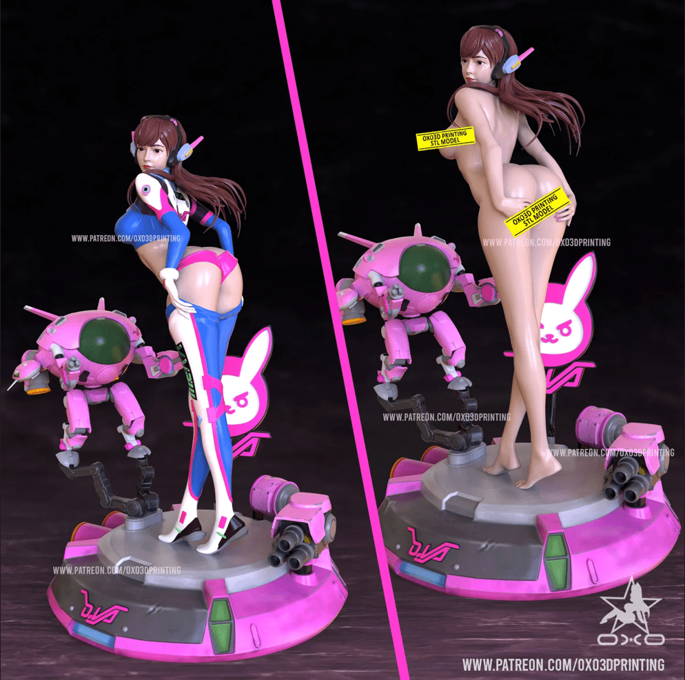 Dva Overwatch - OXO3D - Dark Forge Arts