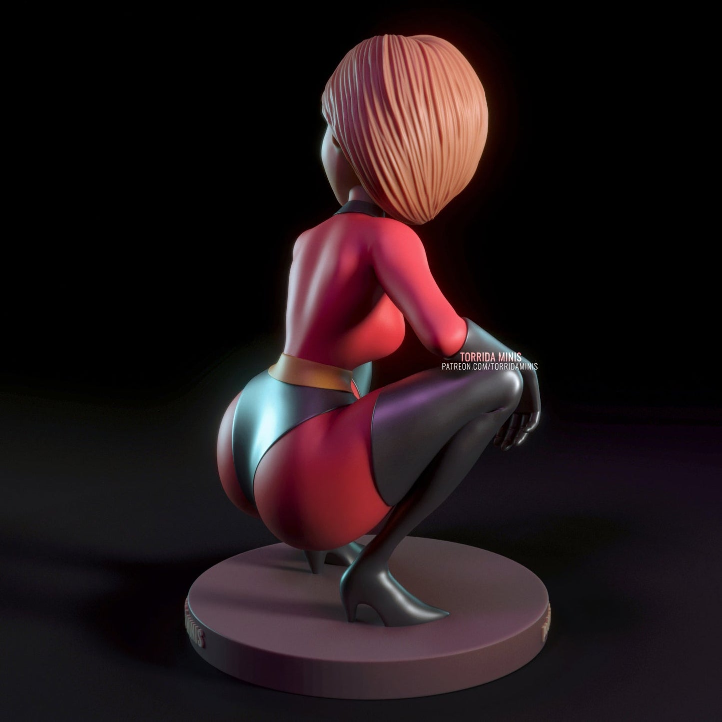 Elastigirl Crouching - Torrida Minis - Dark Forge Arts